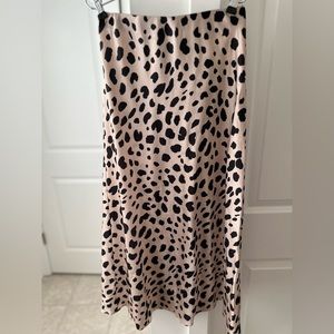 Silky printed midi skirt by Aqua from Bloomingdale’s, size M